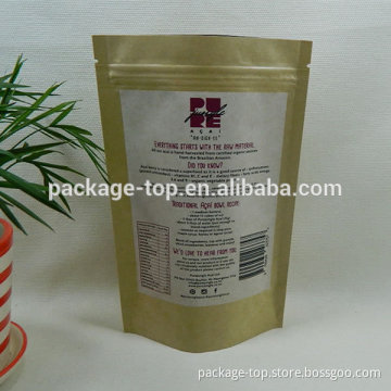 accpet customer order popular enviromental recycled heat seal kraft paper bags for food/snake/fast food/fruit/kfc/sanwich